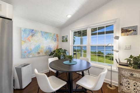 Dining area with an amazing view and seating for 4