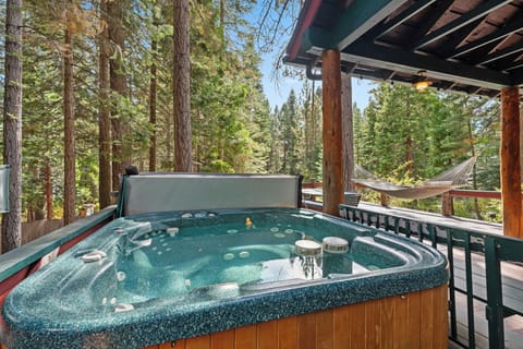 Enjoy a hot tub soak with a view