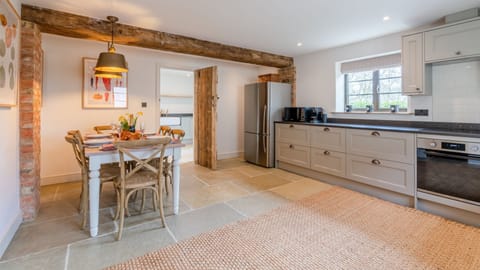 The kitchen/dining area is a spot to rustle up farm shop finds