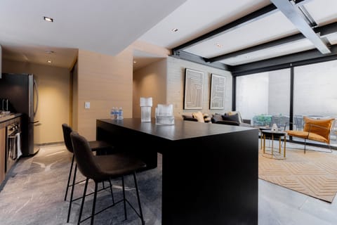 A perfect blend of upscale aesthetics and inviting comfort.


