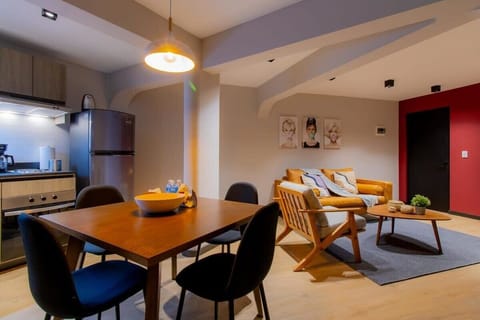 Experience the harmony of high-end design and homely comfort at our dining table.