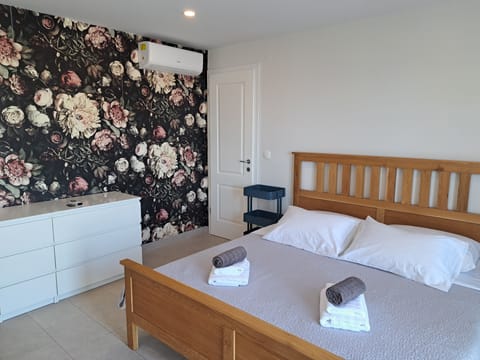 Bedroom in the pool house