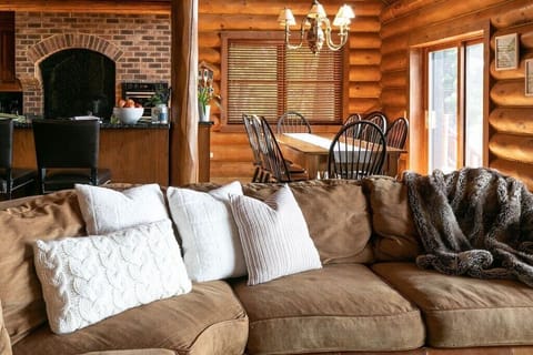 Cozy up in the living room.