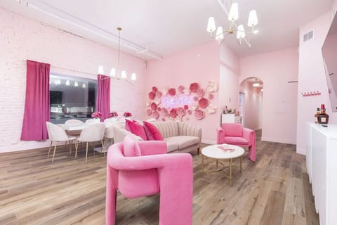 Pink chairs for everyone.