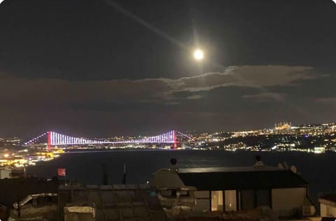 Bosphorus Bridge view from the living room.