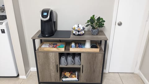Coffee station: Brew your favorite blends. Sip, savor and start your day right!