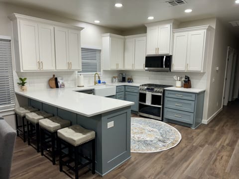 fully stocked kitchen
