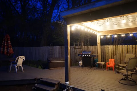 Deck at night
