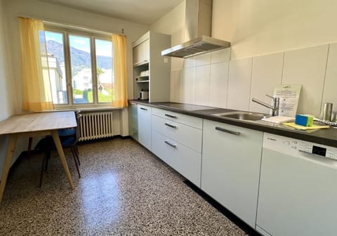Kitchen with dining table