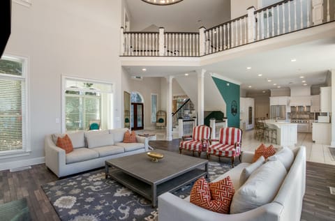 Designer furnishings throughout.