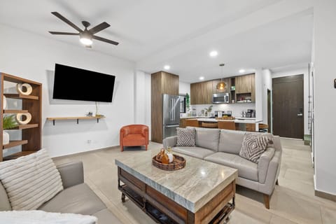Spacious and cozy living room.