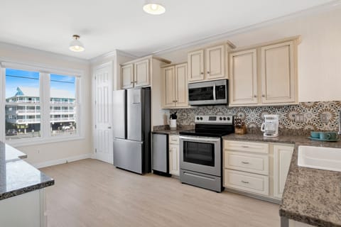 The kitchen is fully equipped for all of your cooking needs