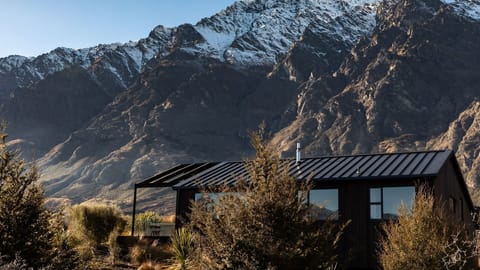 The Woolshed with The Remarkable Mountains behind