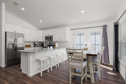 Beautiful gathering space for conversation, drinks, and meals together