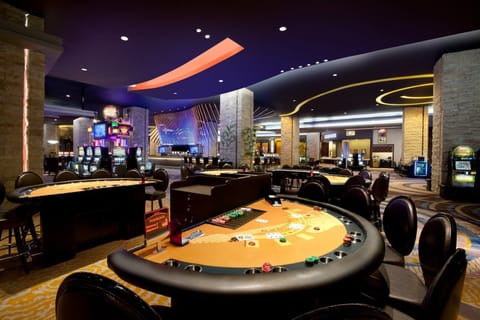Feel the buzz with lively gaming spaces just steps away.