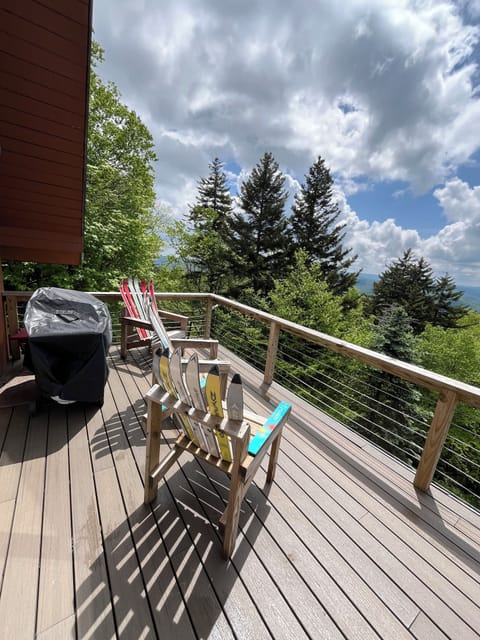 Ski chairs and grill