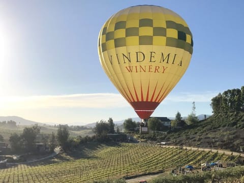Hot air balloon adventure - starting and ending on property
