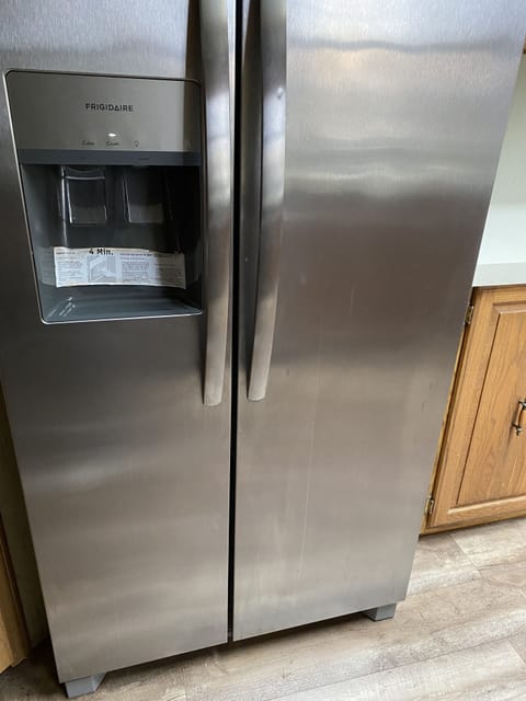 RO2 connected refrigerator with ice and water. Additional filter in fridge.
