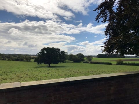 The unspoilt view from the walled garden