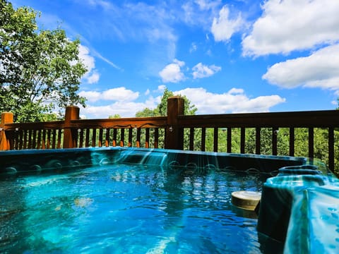 Bubbling bliss and lush greenery...relaxation for body and mind.