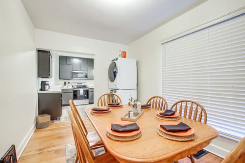 Dining Area | Kitchen | In-Unit Laundry