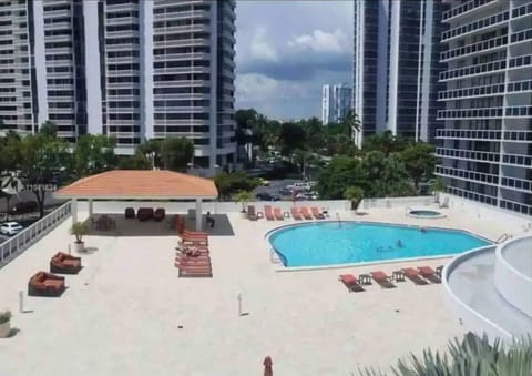 Large pool and deck area