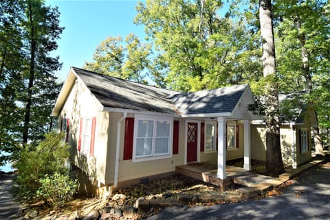 You will enter on top floor where large family area and kitchen are located.