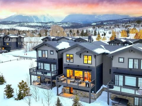 Townhome with views over the Gore Range mountains. 