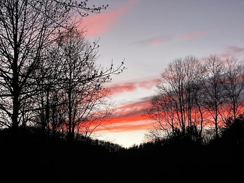 Toccoa tranquility sunset from the back yard