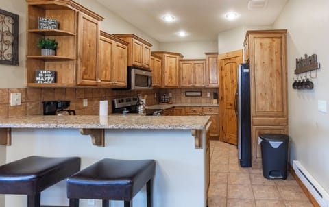 Kitchen bar for for breakfast or snack time