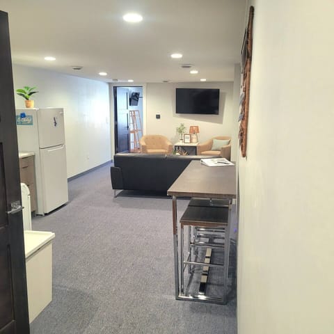 View when entering the unit. Smart Tv is provided. 