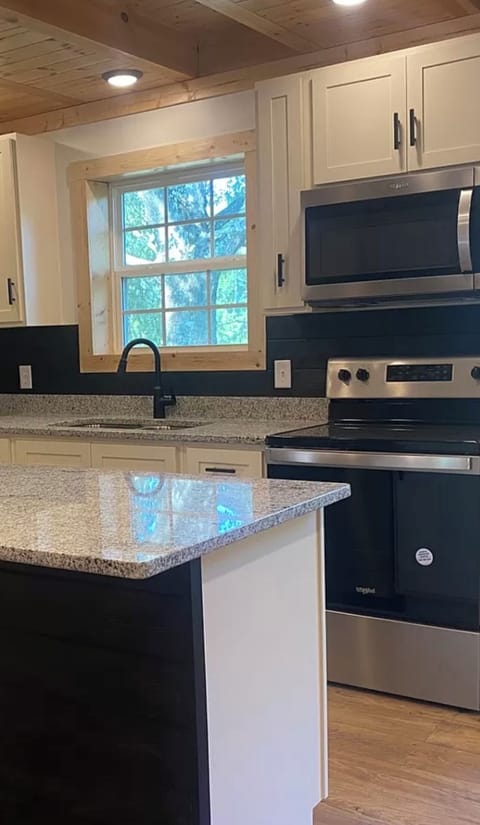 Kitchen with Granite Counters and Bar, Keurig and Drip Coffee Pot