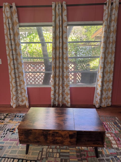 Open living area with TV and games