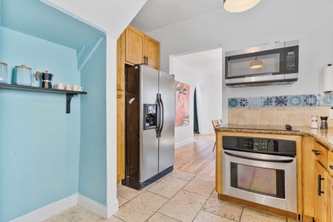 refrigerator and stove