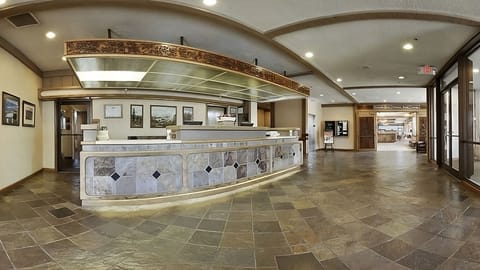 Arrive and unwind in a bright, welcoming reception lobby.