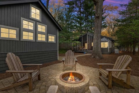 Sipping a glass of wine with friends or family gathered 'round a firepit. Mmmm.