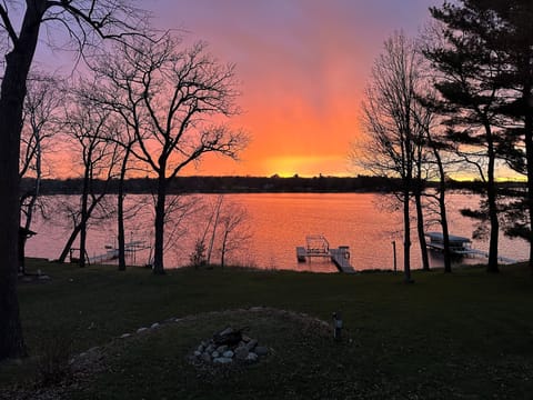 The backyard faces west so you'll get to enjoy some amazing sunsets.