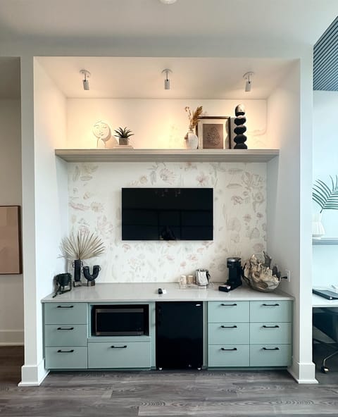 TV, Microwave, Fridge & Keurig