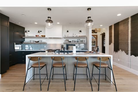 Indoors, Kitchen, Kitchen Island, Dining Room, Dining Table