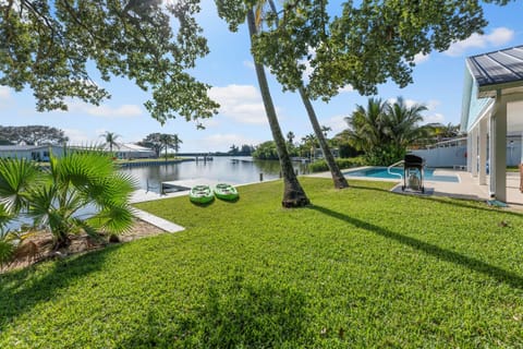 Two kayaks are provided for guest use