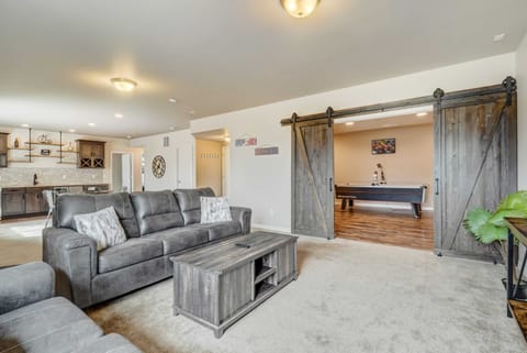 Unwind in style and comfort in our inviting living room. Welcome to a cozy haven where relaxation meets elegance, perfect for sharing stories and making memories.