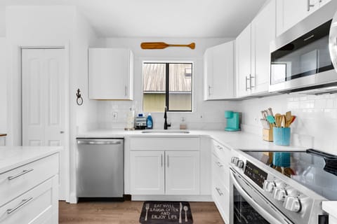 Fully stocked kitchen