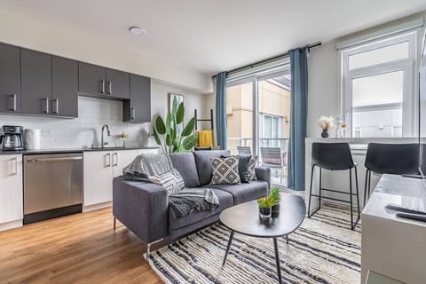 Kitchen and living room
