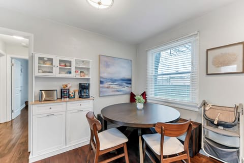 Enjoy a cup of freshly brewed coffee at our cozy breakfast nook!