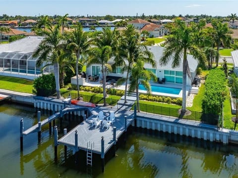 Aerial of House and Dock