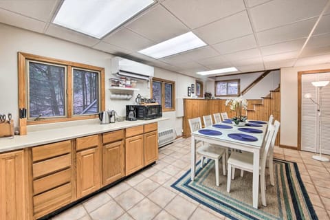 The kitchen is fully stocked with everything you need to prepare delicious meals.