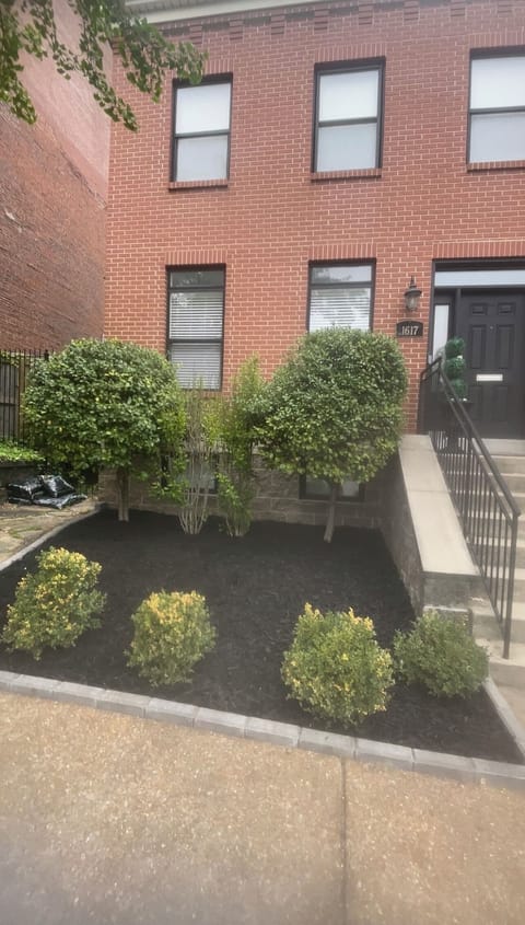 Beautiful landscaped front