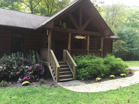 Front of the "Hooked on Snowbird" Cabin in Spring.