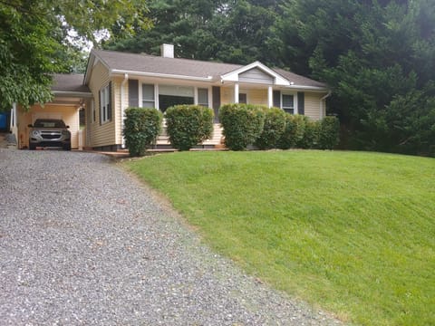Driveway and carport view from street