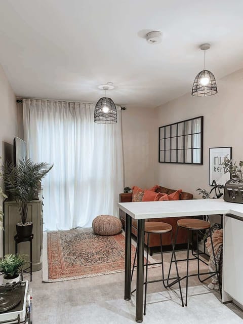 A view of the space and furniture arrangement in the flat
